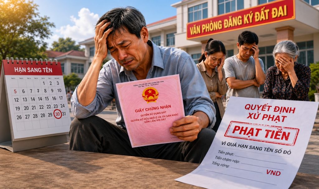 Sang Tên Sổ Đỏ: Quá Hạn Có Thể Bị Phạt