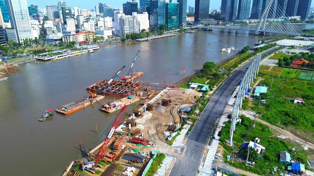 Cầu đi bộ nghìn tỷ mở tương lai mới cho Thủ Thiêm