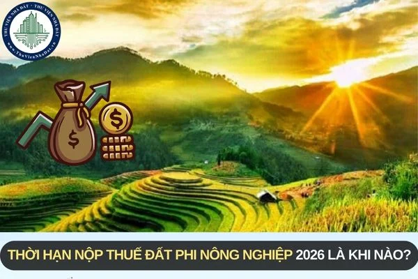 Ai Phải Nộp Thuế Đất Phi Nông Nghiệp Từ 2026