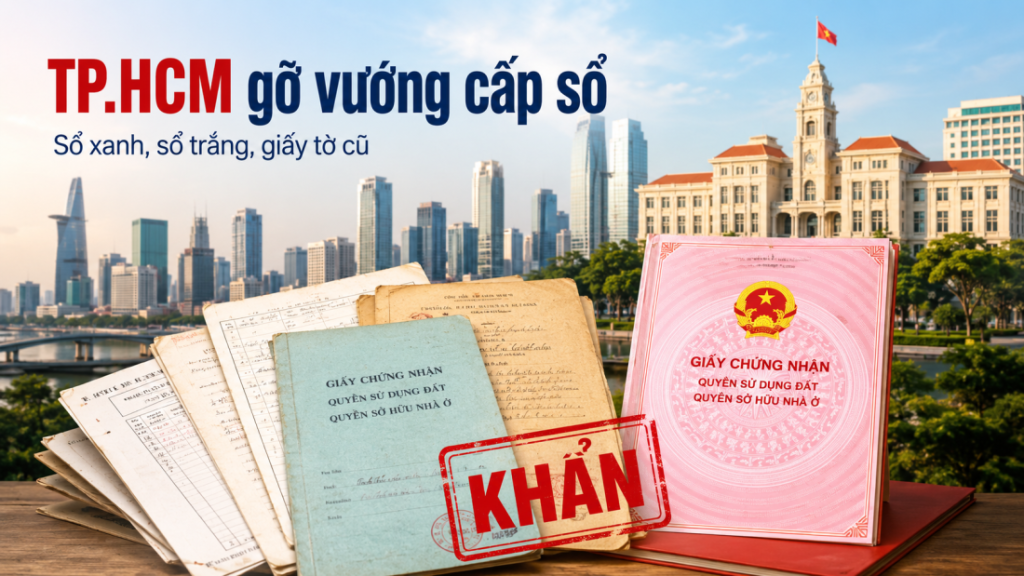 TP.HCM tháo gỡ pháp lý, đẩy nhanh cấp sổ hồng cho 5 dự án