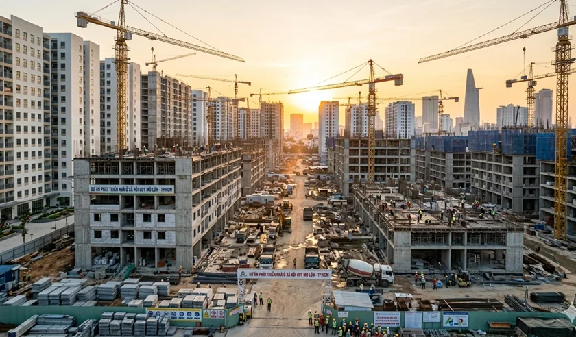 Nhà ở xã hội 2026-2030: Gần 900.000 căn được giao chỉ tiêu
